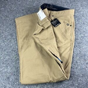 Eddie Bauer Mr. Rappel Canvas Slim Fit Pants Men's Size 36x32 Beige